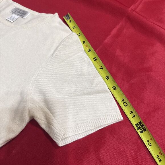 (A2) Cashmere 100%, ONLY AT BLOOMINGDALE'S T-shirt "Fresh"-bone color, Size M. - Picture 5 of 13